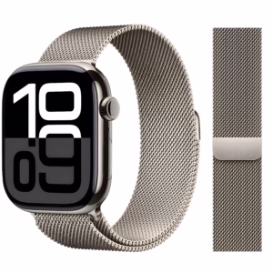 Bracelet Apple Watch Acier Inoxydable Maille Milanaise - EzStrap - Argent