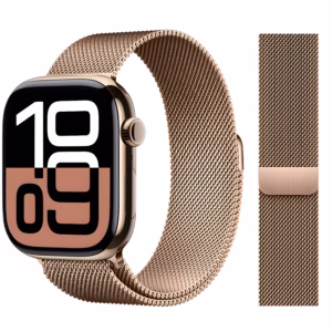 Bracelet Apple Watch Acier Inoxydable Maille Milanaise - EzStrap - Argent