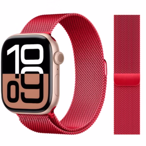 Bracelet Apple Watch Acier Inoxydable Maille Milanaise - EzStrap - Argent