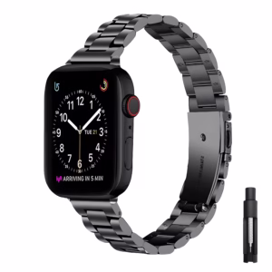 Bracelet Apple Watch Acier Inoxydable à Maillons Classiques - EzStrap - Argent