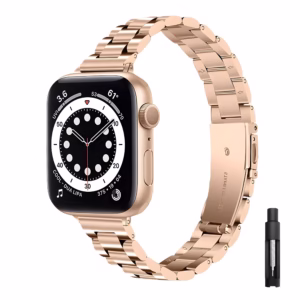 Bracelet Apple Watch Acier Inoxydable à Maillons Classiques - EzStrap - Argent