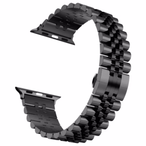 Bracelet Apple Watch Acier Inoxydable Structure Jubilé Poli-Brossé - EzStrap - Argent/Or