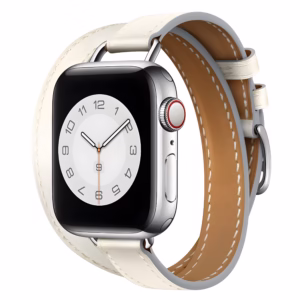 Bracelet Apple Watch Cuir Classique à Enroulement Double - EzStrap - Rouge