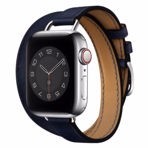 Bracelet Apple Watch Cuir Classique à Enroulement Double - EzStrap - Rouge