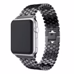 Bracelet Apple Watch en Acier Inoxydable Design Nid d’Abeille - EzStrap - Graphite