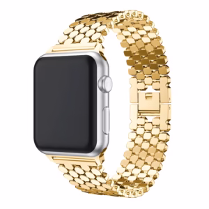 Bracelet Apple Watch en Acier Inoxydable Design Nid d’Abeille - EzStrap - Graphite