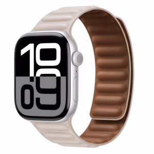 Bracelet Apple Watch en Cuir Texturé à Boucle Magnétique - EzStrap - Violet