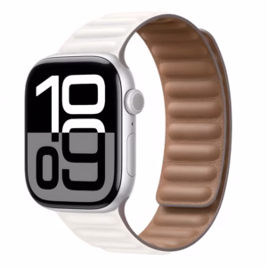 Bracelet Apple Watch en Cuir Texturé à Boucle Magnétique - EzStrap - Violet