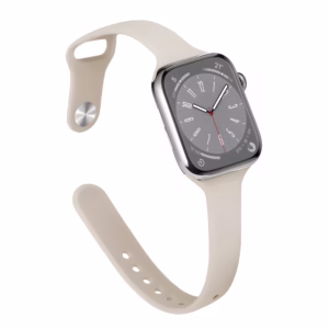 Bracelet Apple Watch en Silicone Flexible Fin - EzStrap - Noir