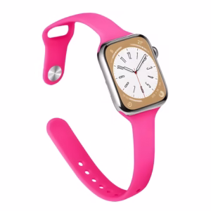 Bracelet Apple Watch en Silicone Flexible Fin - EzStrap - Noir