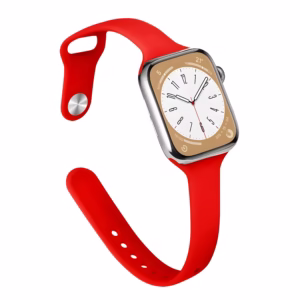 Bracelet Apple Watch en Silicone Flexible Fin - EzStrap - Noir