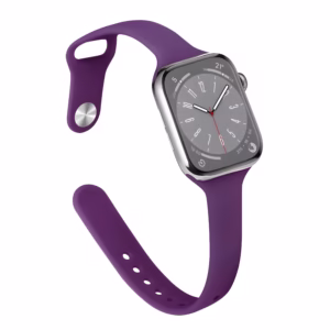 Bracelet Apple Watch en Silicone Flexible Fin - EzStrap - Noir
