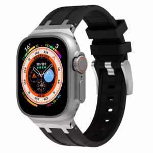 Bracelet Apple Watch en Silicone Souple à Intérieur Structuré - EzStrap - Orange