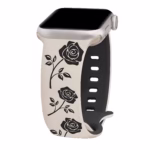 Beige/Fleurs Noires