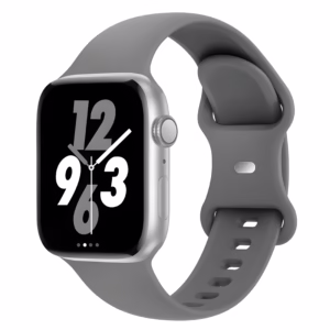 Bracelet Apple Watch Silicone Lisse Sport - EzStrap - Noir