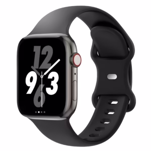 Bracelet Apple Watch Silicone Lisse Sport - EzStrap - Noir