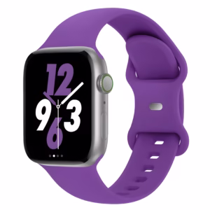 Bracelet Apple Watch Silicone Lisse Sport - EzStrap - Noir