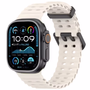 Bracelet Apple Watch Silicone Perforé Style Ocean - EzStrap - Kaki