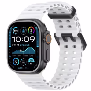 Bracelet Apple Watch Silicone Perforé Style Ocean - EzStrap - Kaki