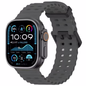 Bracelet Apple Watch Silicone Perforé Style Ocean - EzStrap - Kaki