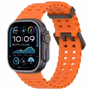 Bracelet Apple Watch Silicone Perforé Style Ocean - EzStrap - Kaki