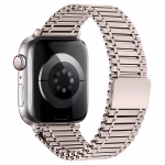 Bracelet Apple Watch Acier Inoxydable Maille Articulée avec Fermoir Magnétique - EzStrap - Or Rose