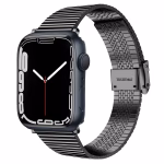 Bracelet Apple Watch Acier Inoxydable Structure Maille Souple - EzStrap - Graphite