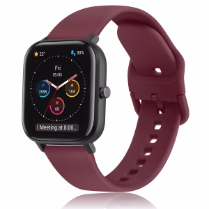 Bracelet Apple Watch en Silicone Rigide à Finition Pailletée - EzStrap - Rose/Paillettes