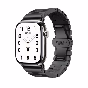 Bracelet Apple Watch Métal Brossé à Maillons H Articulés - EzStrap - Titane