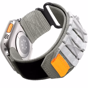 Bracelet Apple Watch Nylon Tressé Construction Boucle Textile - EzStrap - Jaune