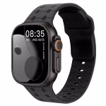 Bracelet Apple Watch Silicone à Design Sportif à Découpes - EzStrap - Noir