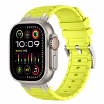Bracelet Apple Watch Silicone Léger à Boucle Traditionnelle - EzStrap - Jaune