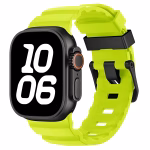 Bracelet Apple Watch Silicone Sport à Fentes Horizontales - EzStrap - Vert