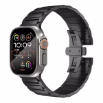 Bracelet Apple Watch Titane à Maillons Articulés - EzStrap - Noir