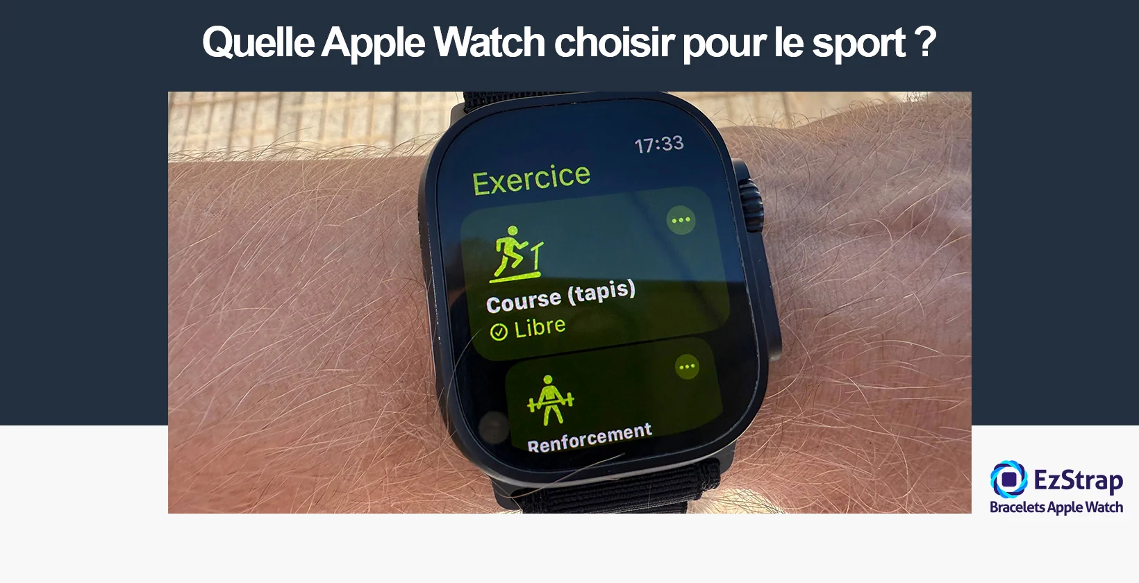 Quelle Apple Watch choisir pour le sport ?