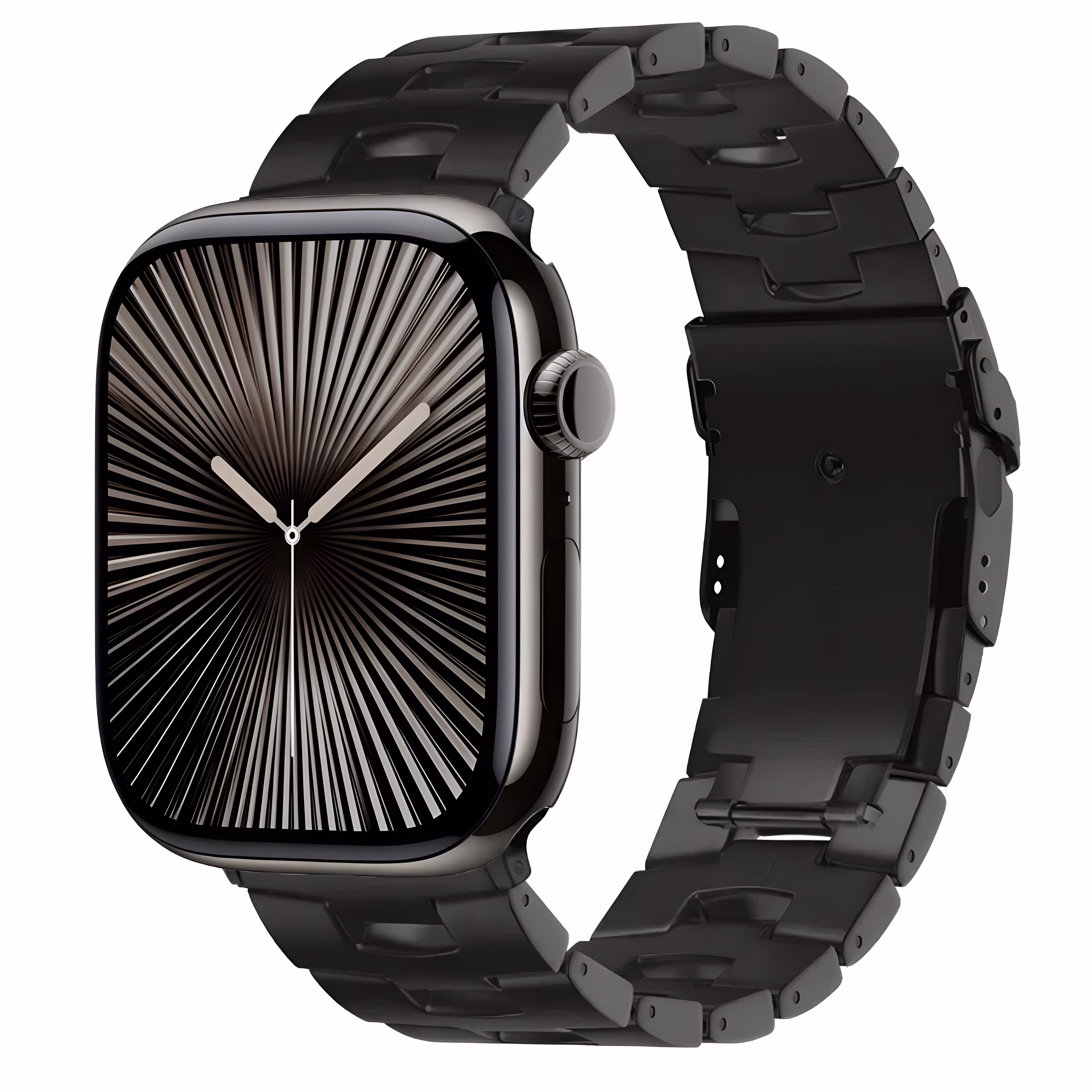 Bracelet Apple Watch Titane Léger Structure Segmentée - EzStrap - Titane